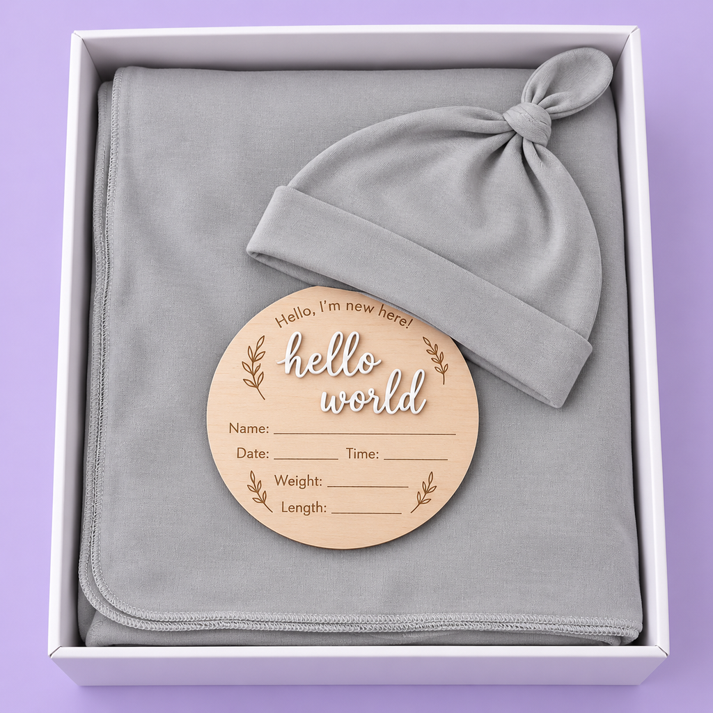Birthly 3Pcs Newborn Announcement Set™ - Assorted