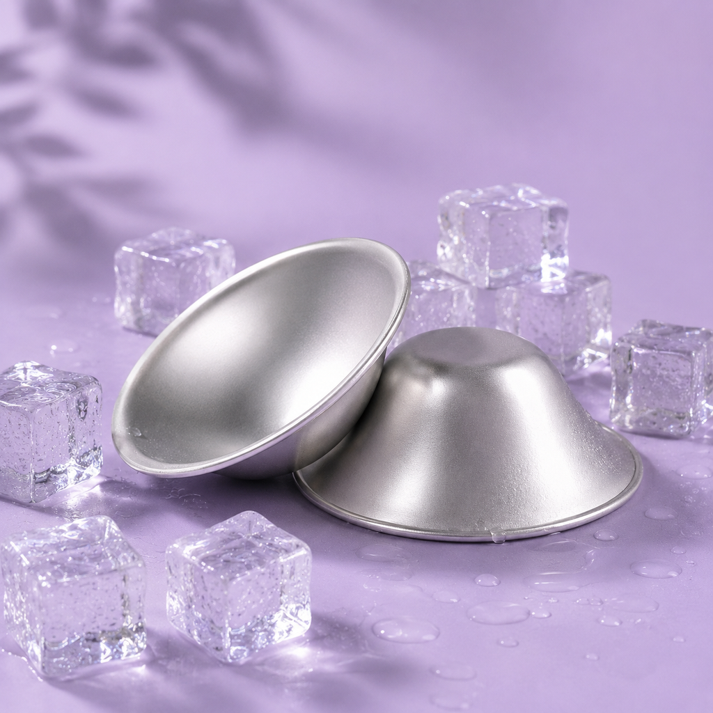 Birthly Nippy Nips™ - Silver Nursing Cups