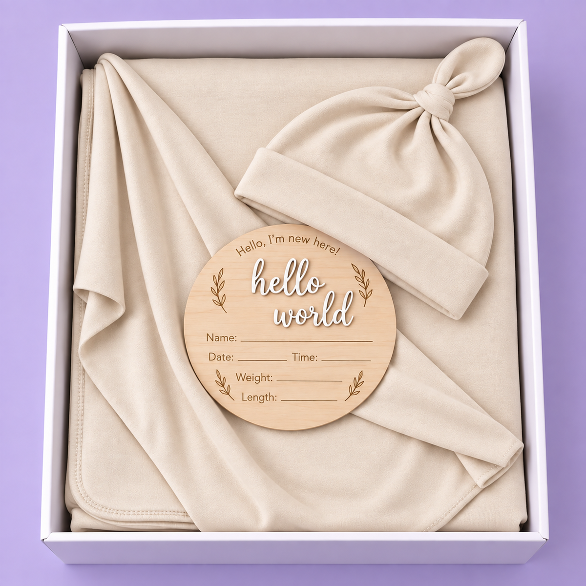 Birthly 3Pcs Newborn Announcement Set™ - Assorted
