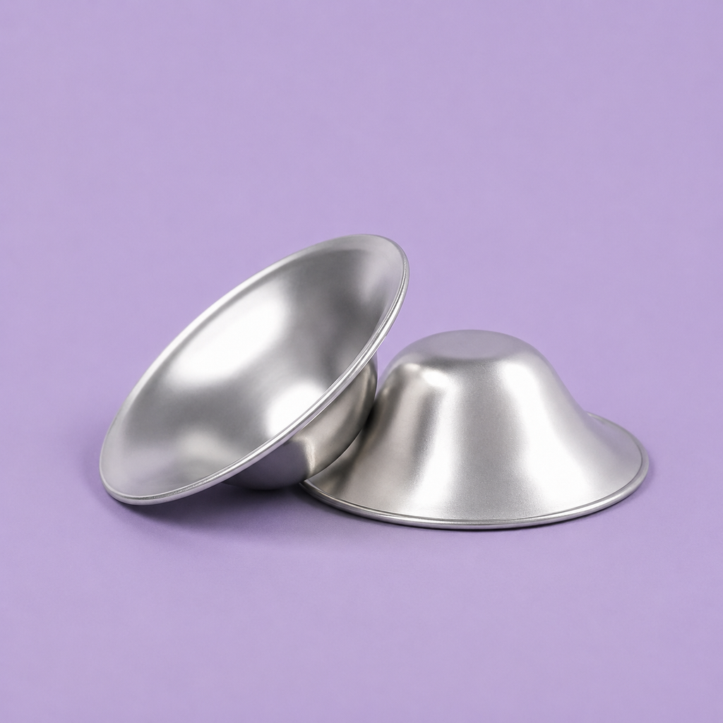 Birthly Nippy Nips™ - Silver Nursing Cups