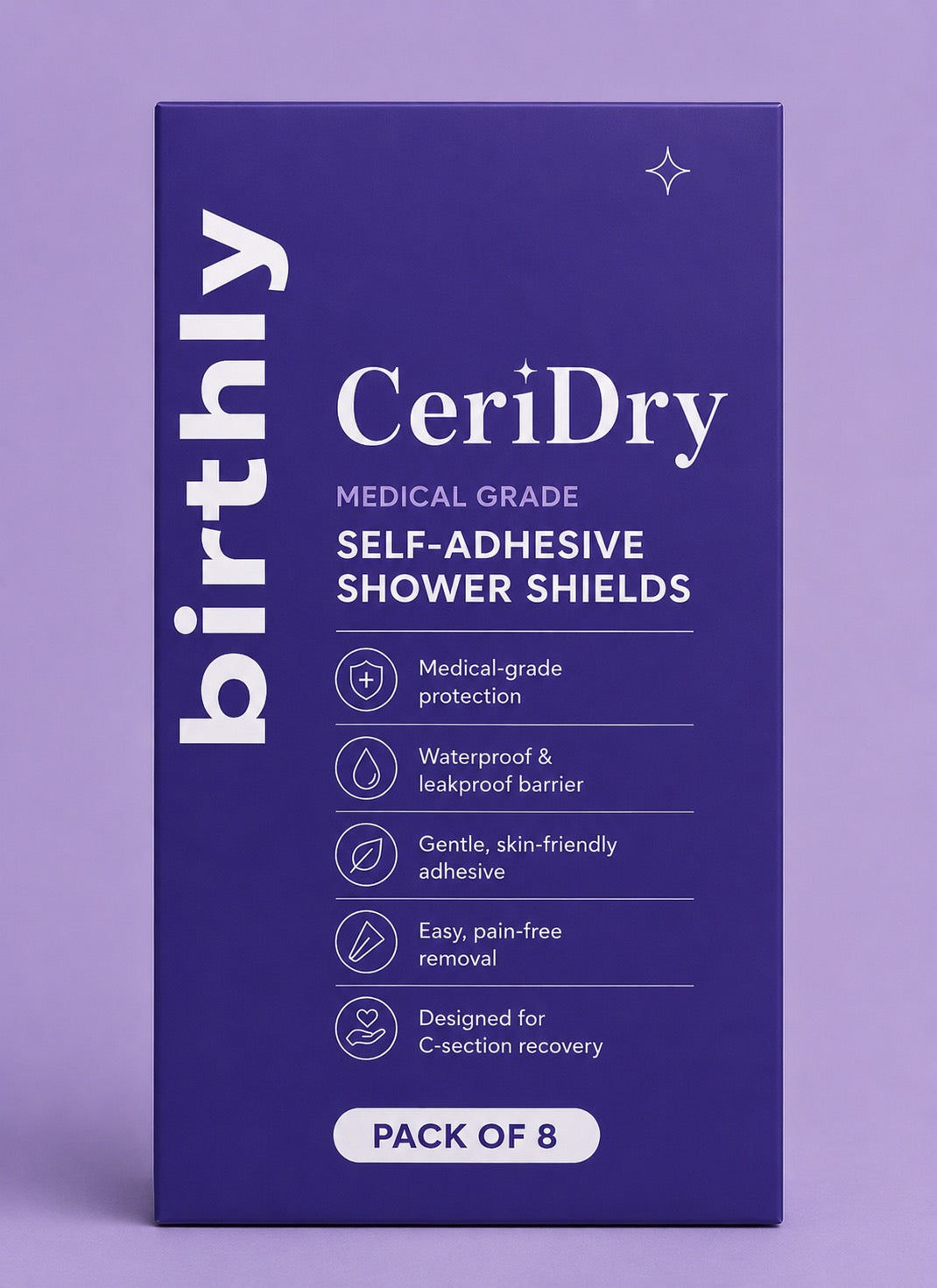 CeriDry™ - Self Adhesive Shower Shields