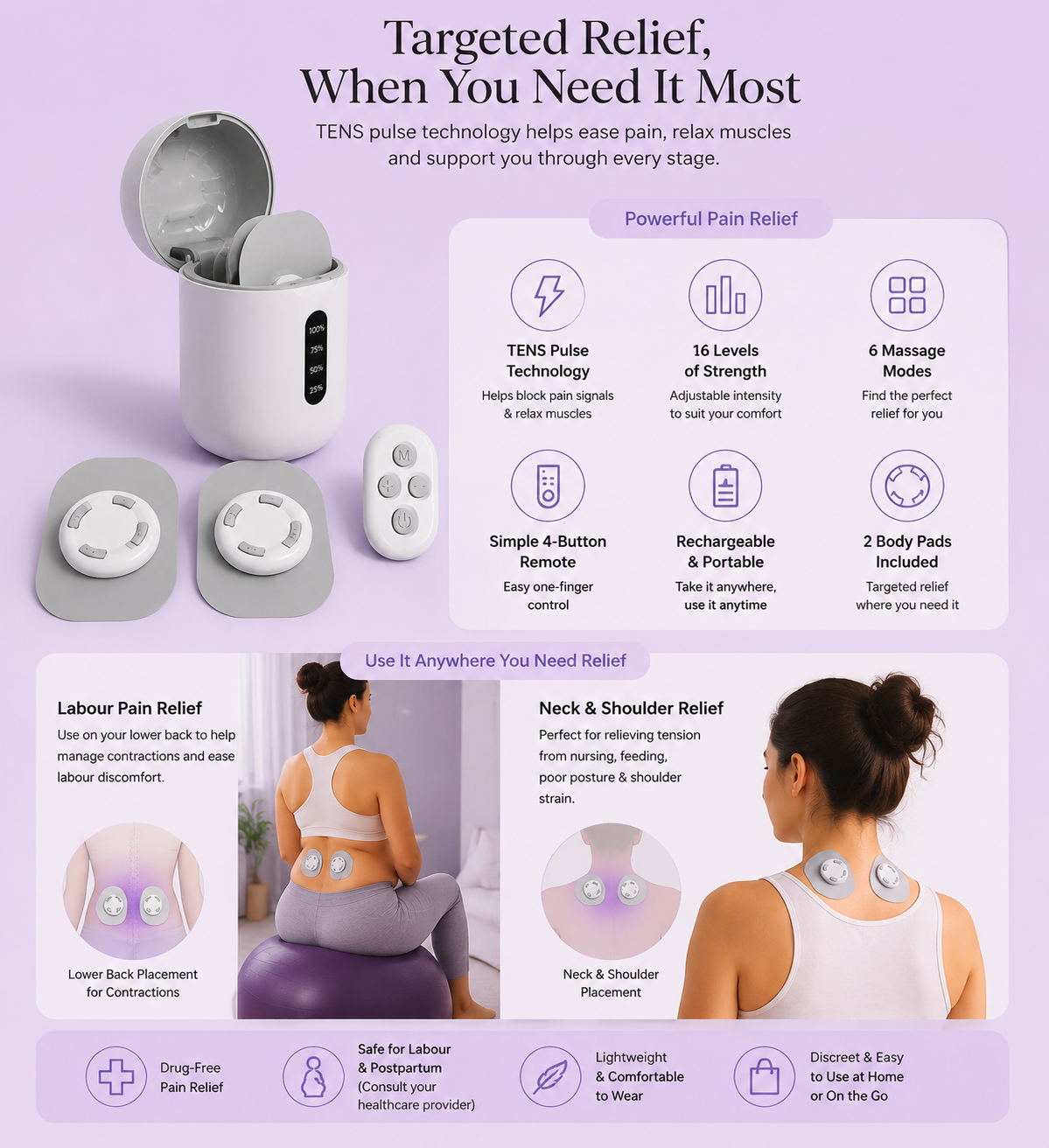 Birthly Pocket TENS Relief™
