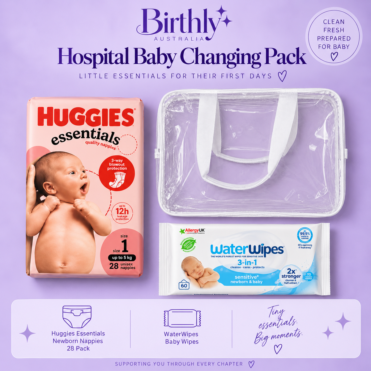Birthly Comfort Pre-Packed Hospital Bag