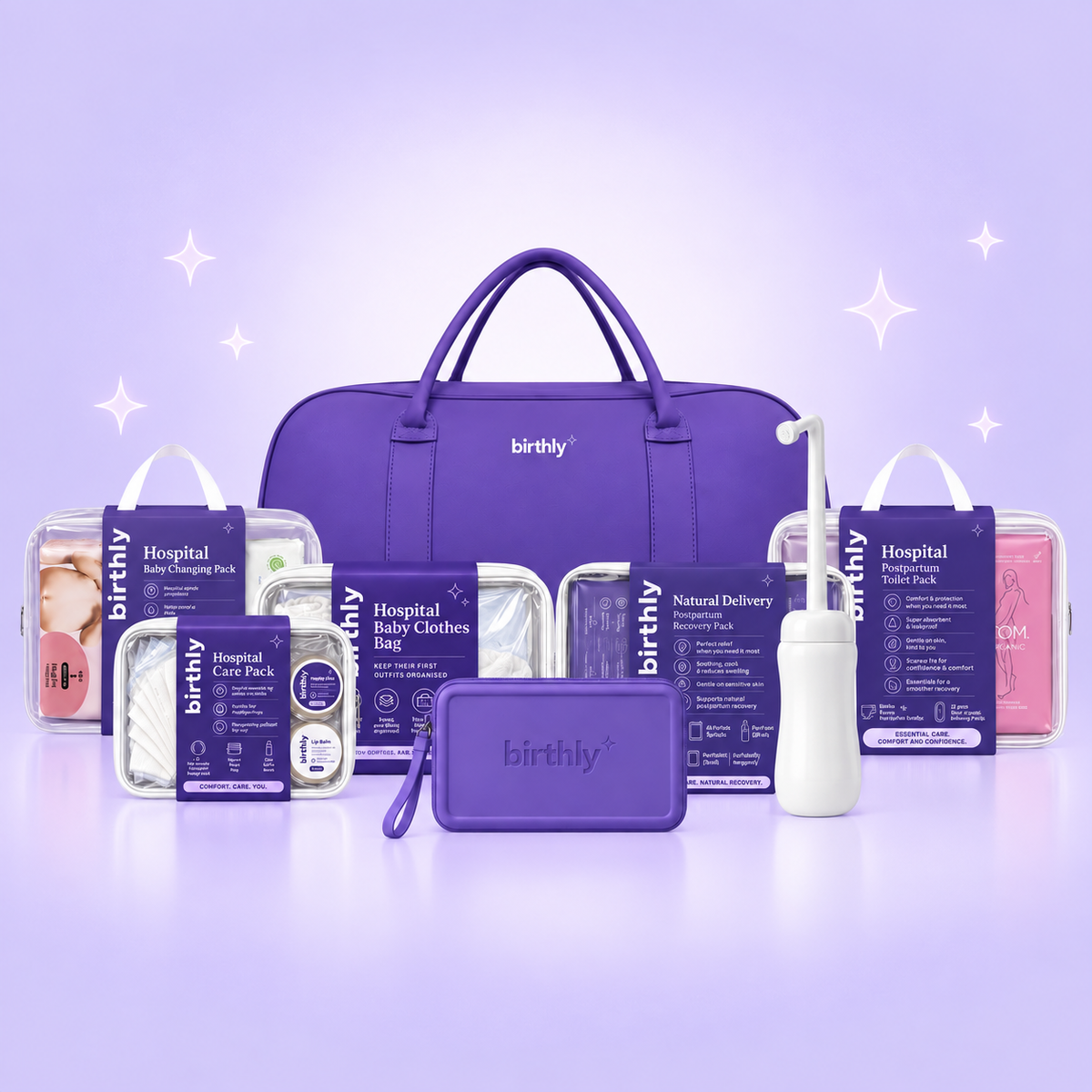 Birthly Comfort Pre-Packed Hospital Bag