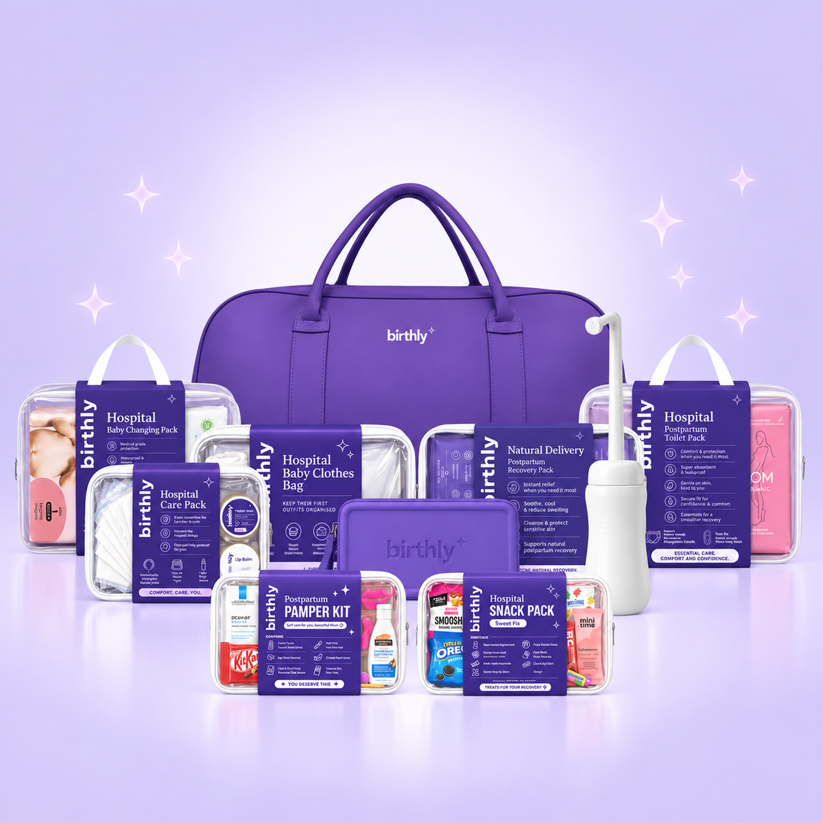 Birthly Premium Pre-Packed Hospital Bag