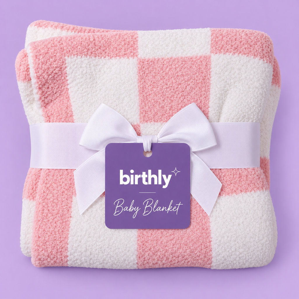 Birthly Baby Snuggle Blanket- Blush Pink