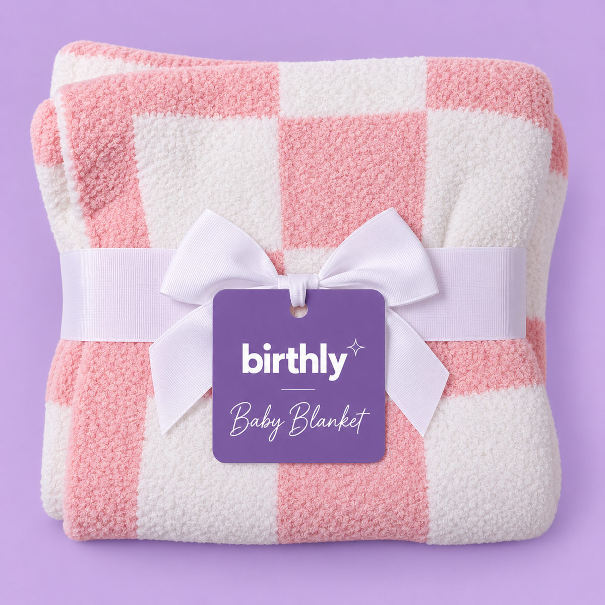 Birthly Baby Snuggle Blanket- Blush Pink