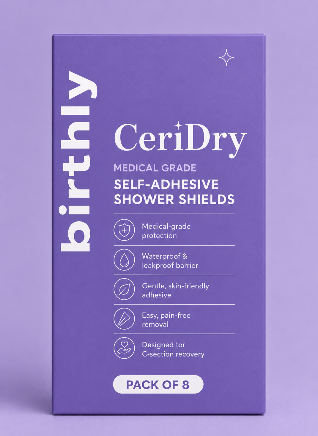 CeriDry™ - Self Adhesive Shower Shields