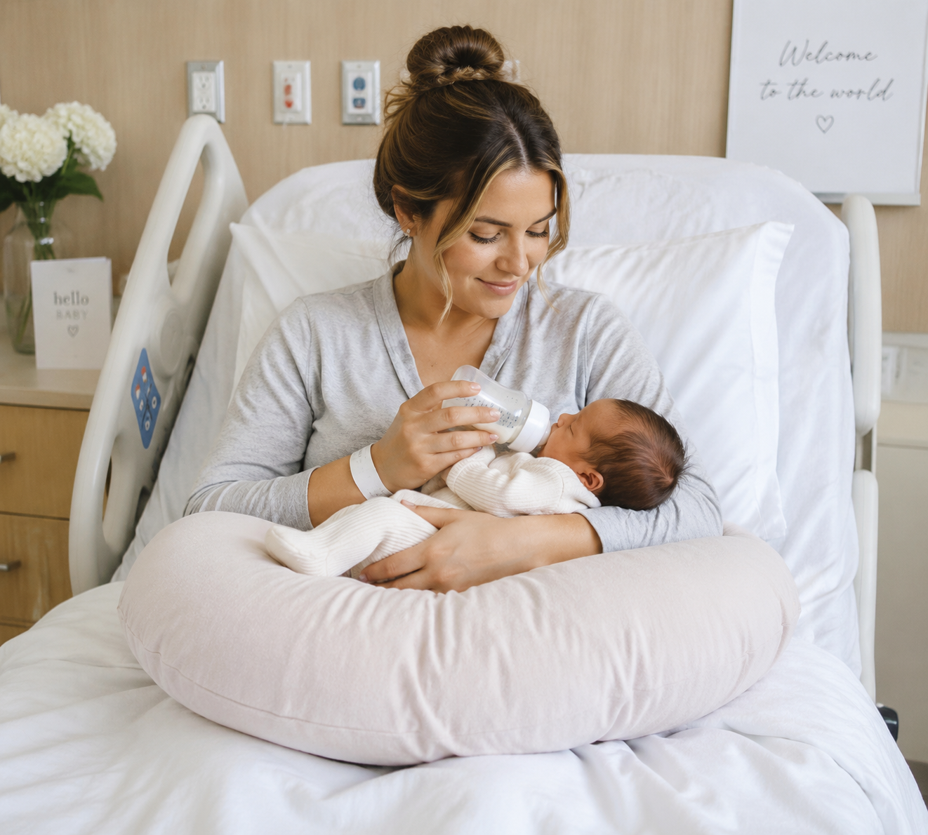 Birthly Nursing Pillow with Cotton Case