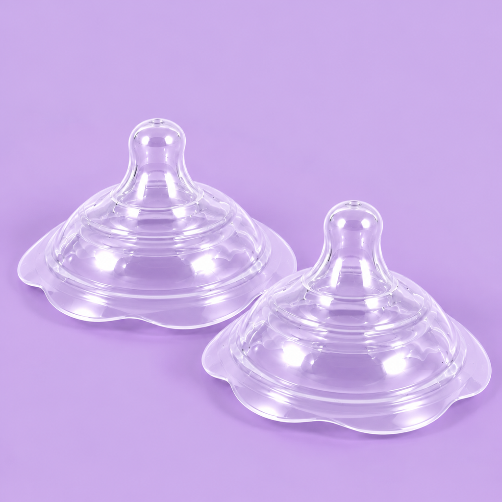 Birthly Silicone Nipple Shield Kit – 2 Pack + Carry Case