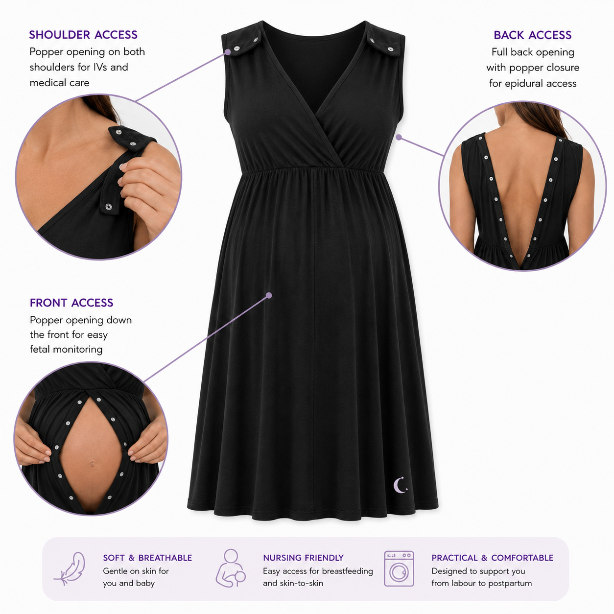 Birthly Labour & Delivery Gown